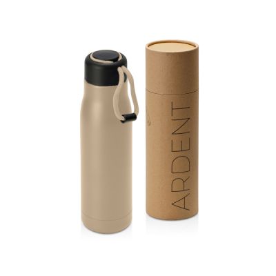 Вакуумный термос Ardent Waterline, 500 мл, тубус, бежевый-0