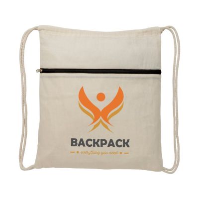 Рюкзак Oregon на молнии с кулиской, натуральный/черный-5