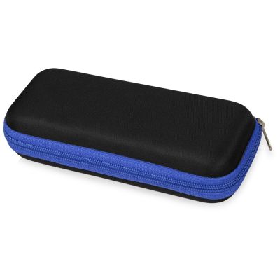 Зонт складной Frisco, механический, 5 сложений, в футляре, синий-1