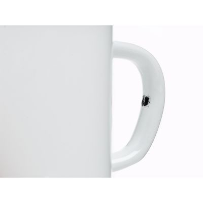 Кружка эмалированная в коробке, белый-5