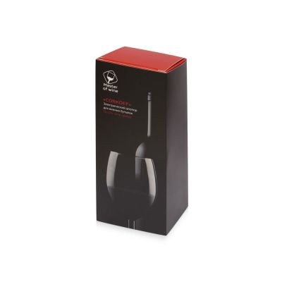 Электрический штопор Corkoff для винных бутылок с покрытием софт тач, черный (P)-6