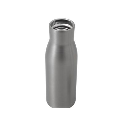 Вакуумная термобутылка с бамбуковой крышкой Klas, 500 мл, серебристый-2