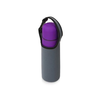 Чехол неопреновый Ferry для бутылки и термосов, серый-5