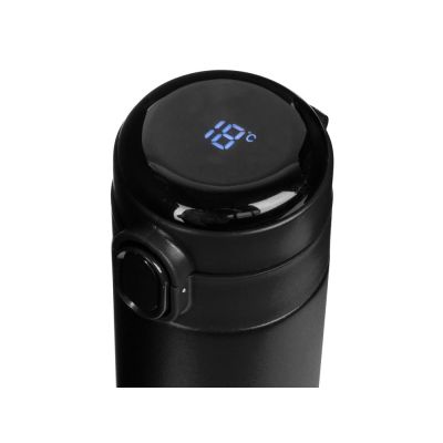 Вакуумная термокружка Waterline с медной изоляцией Bravo, 400 мл, тубус, черный-3