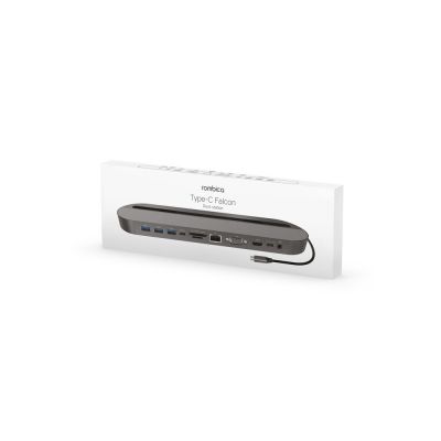 Хаб USB Type-C 3.0 для ноутбуков Falcon, серый-4