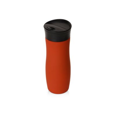 Вакуумная термокружка с кнопкой Streamline, Waterline, soft-touch, красный-1