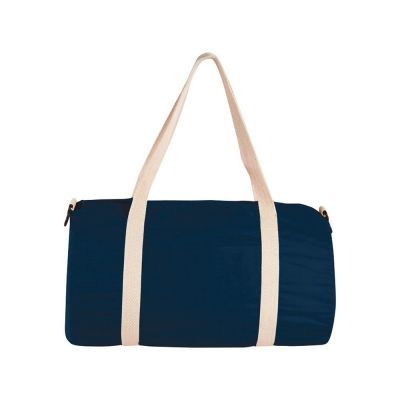 Хлопковая сумка Barrel Duffel, темно-синий/бежевый-1