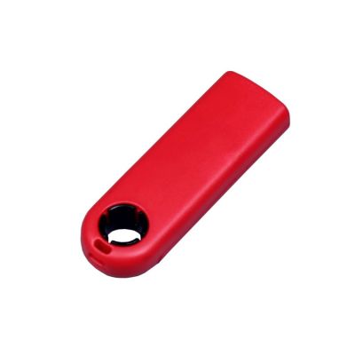 USB-флешка промо на 64 Гб прямоугольной формы, выдвижной механизм, черный-1