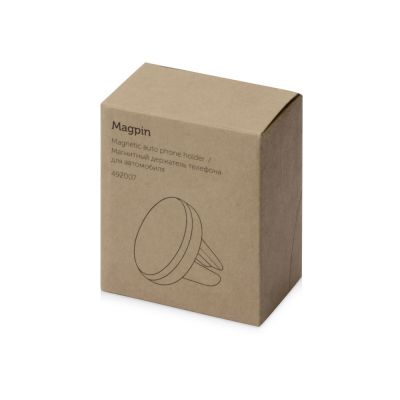 Магнитный держатель телефона для автомобиля Magpin, черный/серебристый-7