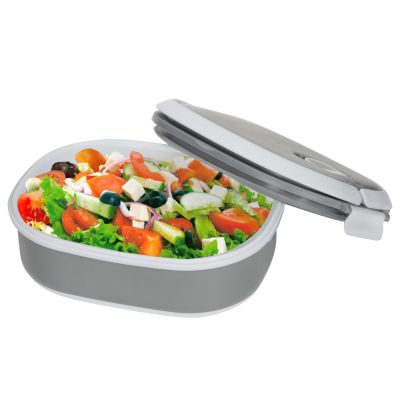 Ланч-бокс Hotty 750 мл для микроволновой печи, серый/белый-1