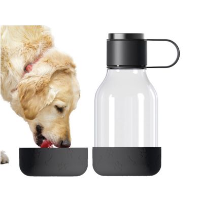 Бутылка для воды 2-в-1 Dog Bowl Bottle со съемной миской для питомцев, 1500 мл, черный-4