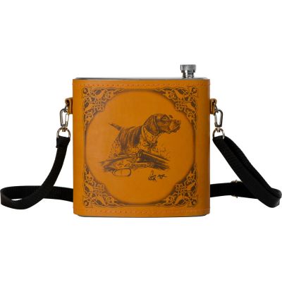 Фляга 510 (рыжая кожа), 1,5 л-2