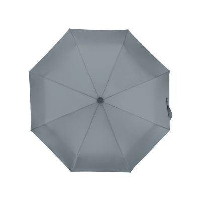 Зонт складной Cary, полуавтоматический, 3 сложения, с чехлом, серый-5
