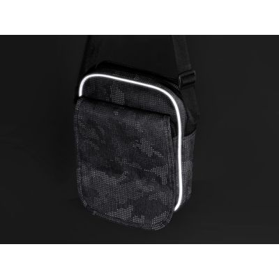 Сумка Camo со светоотражающим дизайном на плечо, серый-10