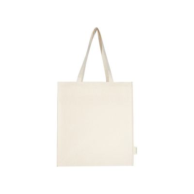 Orissa эко-сумка из органического материала GOTS с полной ластовицей, 180 г/м², 14 л - Натуральный-1