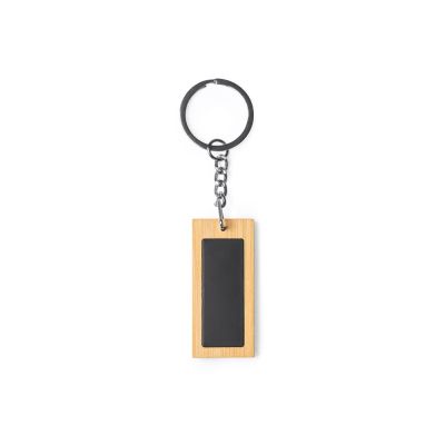 Брелок KRAUS из натурального дерева и стали KRAUS, прямоугольный-0