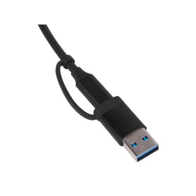 USB-хаб Link с коннектором 2-в-1 USB-C и USB-A, 2.0/3.0, черный-3