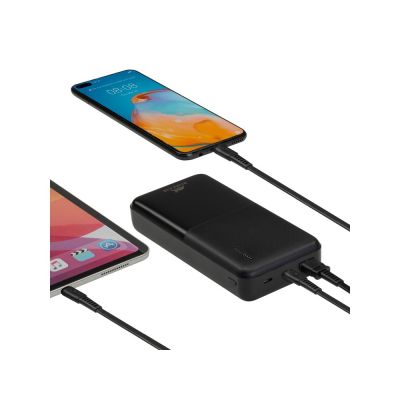 RIVACASE VA2571 (20000 мАч) QC/PD внешний аккумулятор, черный 12/24-13