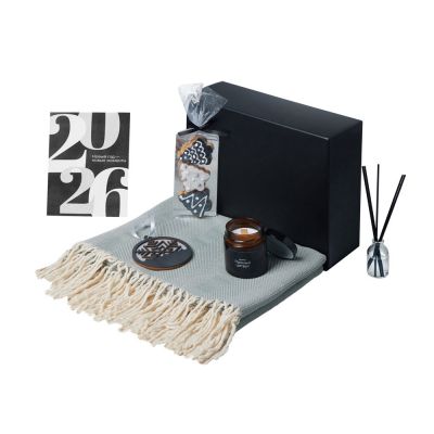 Подарочный набор с пледом, свечой и диффузором-1