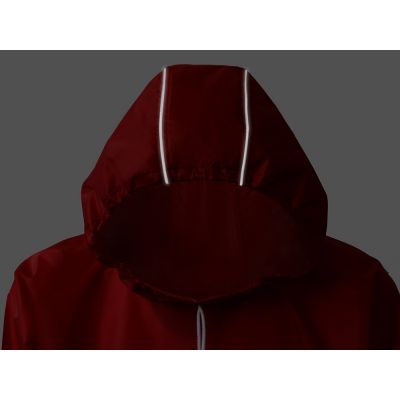 Дождевик - пончо Galaxy со светоотражающими элементами, красный-9