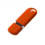 USB-флешка на 128 ГБ 3.0 USB, с покрытием soft-touch, оранжевый