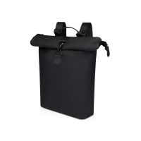 Рюкзак для ноутбука 15,6 Turner объемом 12 л со сворачивающимся верхом, изготовленный из переработанных материалов по стандарту GRS - сплошной черный