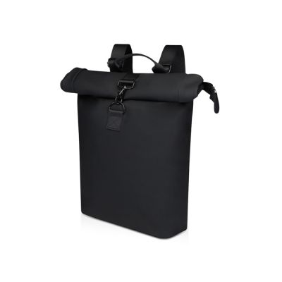 Рюкзак для ноутбука 15,6 Turner объемом 12 л со сворачивающимся верхом, изготовленный из переработанных материалов по стандарту GRS - сплошной черный-0