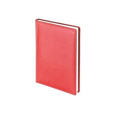 Ежедневник А5 датированный Velvet 2026, красный-0