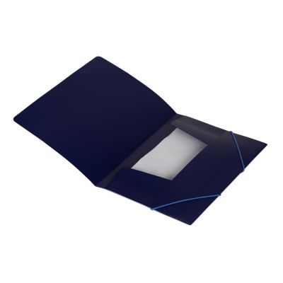 Папка формата А4 на резинке, синий-3