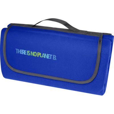 Покрывало для пикника Salvie из переработанной пластмассы пластика, синий-4