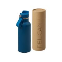 Вакуумная термобутылка Pelican, 500 мл, синий индиго