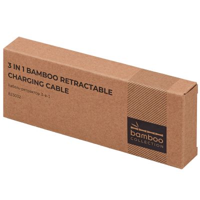 Универсальный кабель с ретрактором 3-в-1 Retrax, черный-6