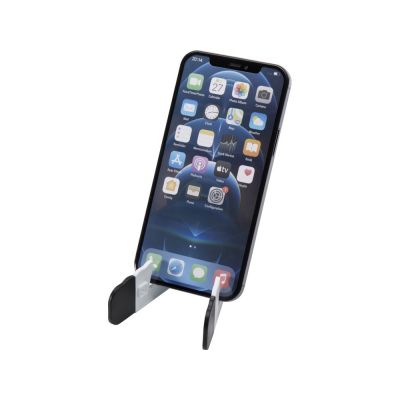 Buna складная подставка для планшета и телефона из переработанной пластмассы, белый-0