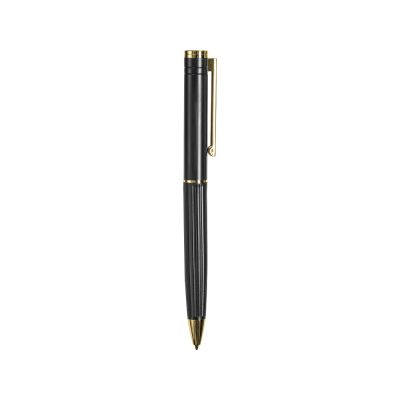 Шариковая металлическая ручка с золотистым слоем Monarch Gold, черная-3