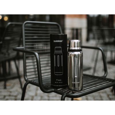 Термос для напитков, вакуумный, бытовой, тм bobber. Объем 0.47 литра. Артикул Flask-470 Glossy-9