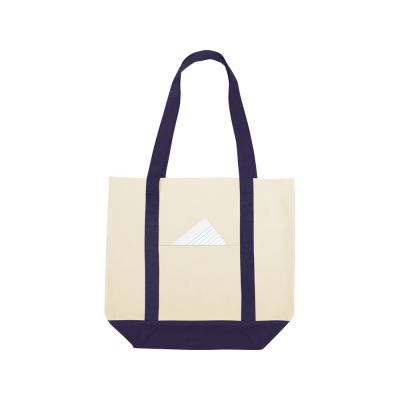 Сумка для шопинга Cotton, натуральный/темно-синий-3