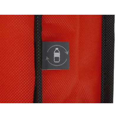Сумка-холодильник Reviver на липучке из нетканого переработанного материала, красный-9