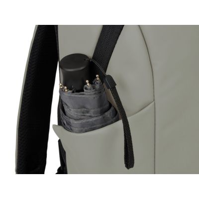 Рюкзак Sofit для ноутбука из экокожи, оливковый-8