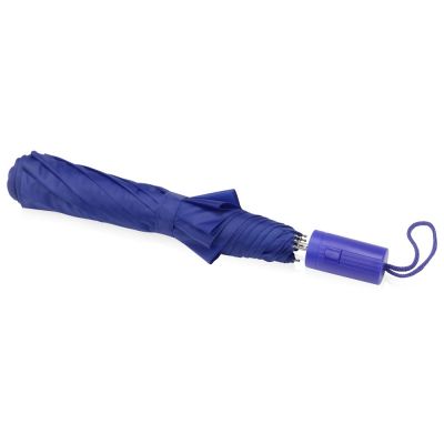 Зонт складной Tulsa, полуавтоматический, 2 сложения, с чехлом, синий (Р)-2