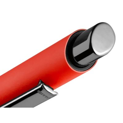 Металлическая шариковая ручка soft touch Ellipse gum, оранжевый-2