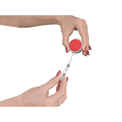 Ретрактор металлический Favor, красный-1