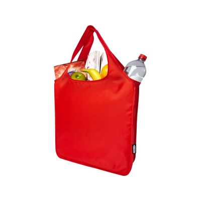 Ash, большая эко-сумка из переработанного PET-материала, сертифицированная согласно GRS, красный-3