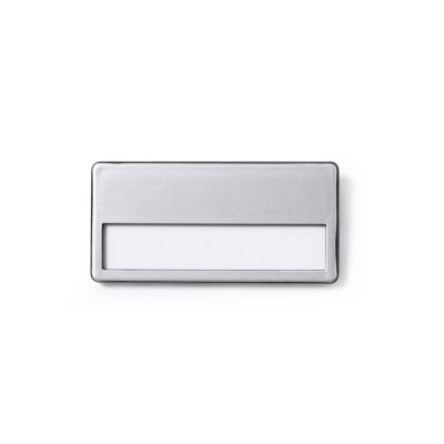 Значок GANDA для бейджа, серебристый-2