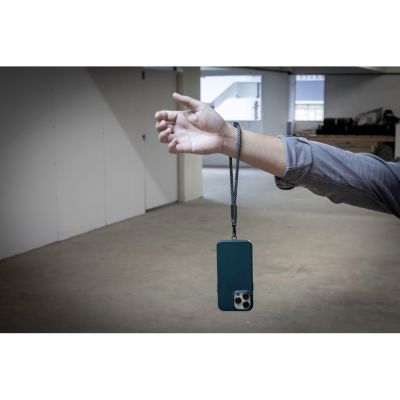 Ремешок-держатель для телефона на запястье Lany Wristband Eco, серый-12