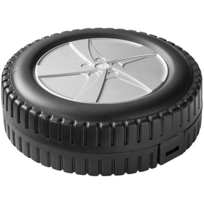 Набор из 25 инструментов в форме колеса, черный/серебристый-3