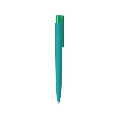 Шариковая ручка RECYCLED PET PEN PRO K transparent GUM soft-touch, бирюзовый-2