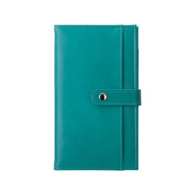 Блокнот-кошелек с сменным блоком А6 Wall Street, 64 листа, бирюзовый-5