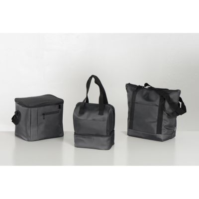 Сумка-холодильник Cool с плечевым ремнем, темно-серый-6