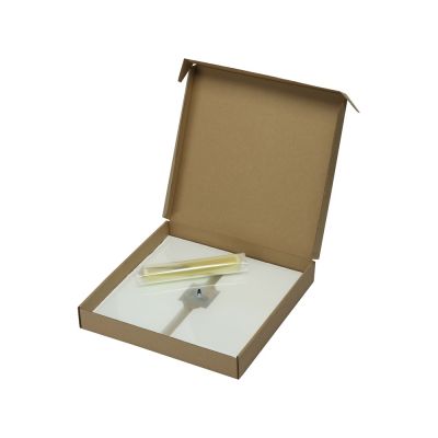 Часы настенные квадратные из стекла 28х28 см Nile-6