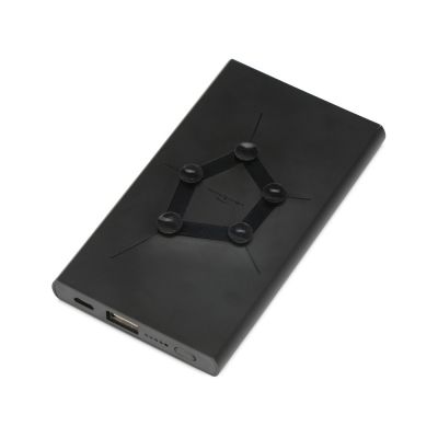 Портативное беспроводное зарядное устройство Geo Wireless, 5000 mAh, черный-2